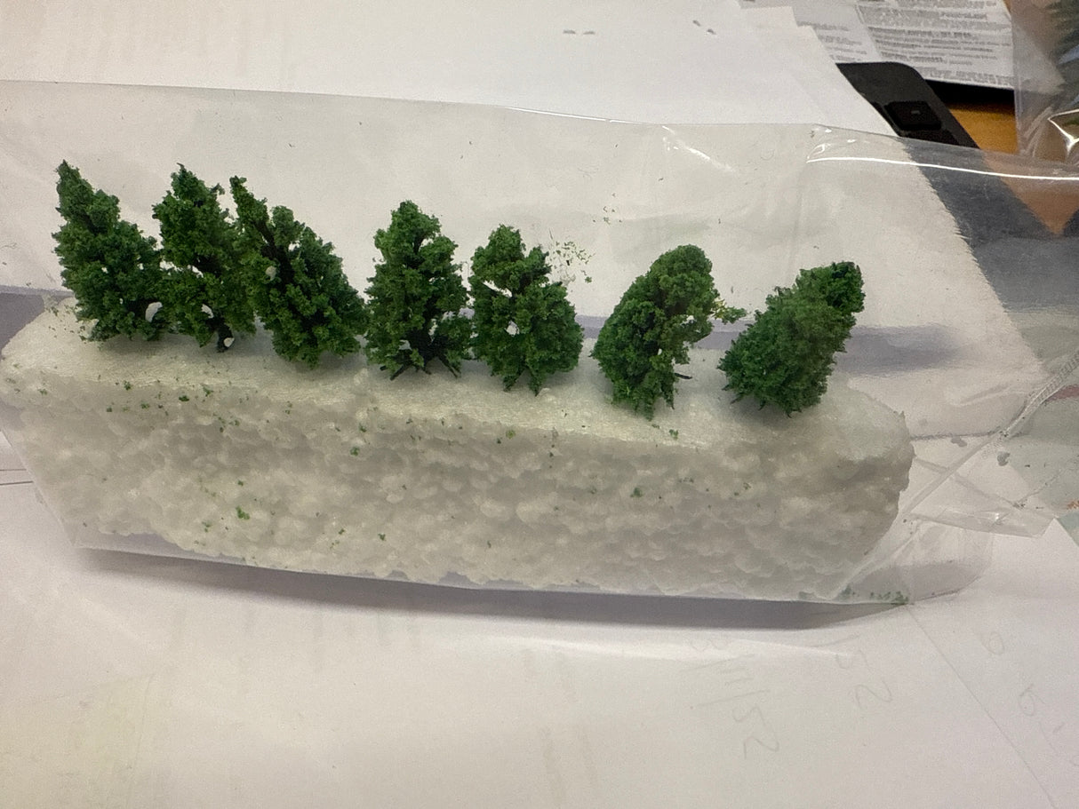 Scenic Pine style Trees - Pack of 7