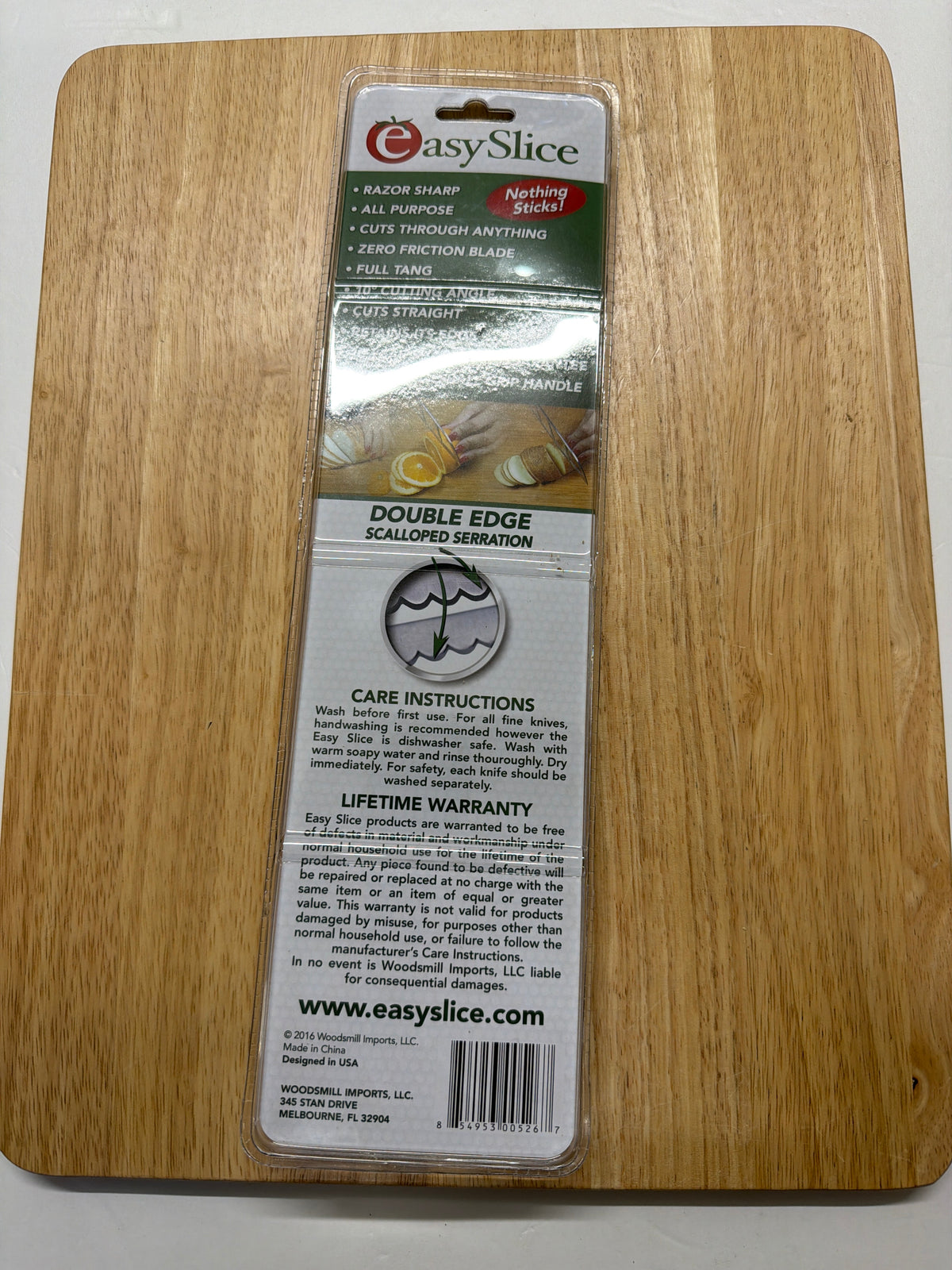 EASYSLICE 195MM (8 Inch) Kitchen Cutting Utensils Knife With Scalloped Double Serrations