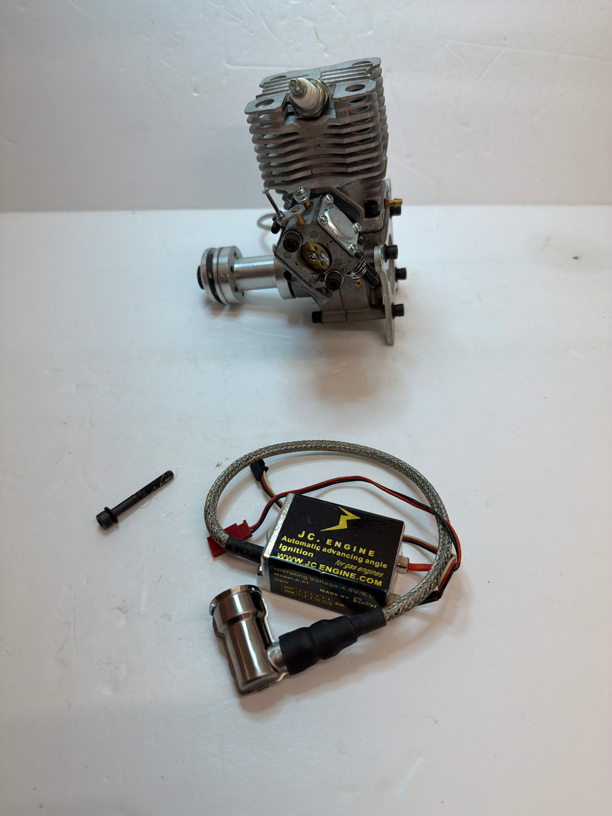 JC Engines 51cc (Area 51) Petrol Petrol Engine Gagsoline Slingle Cylinder Side Exhaust 2-Stroke Petrol Engine Second Hand
