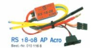 Simprop ESC RS 18-08 AP Acro Flugregler 18A-35A 5sec *5-10V* LED* 19g *BEC Brushed (BOX 105)