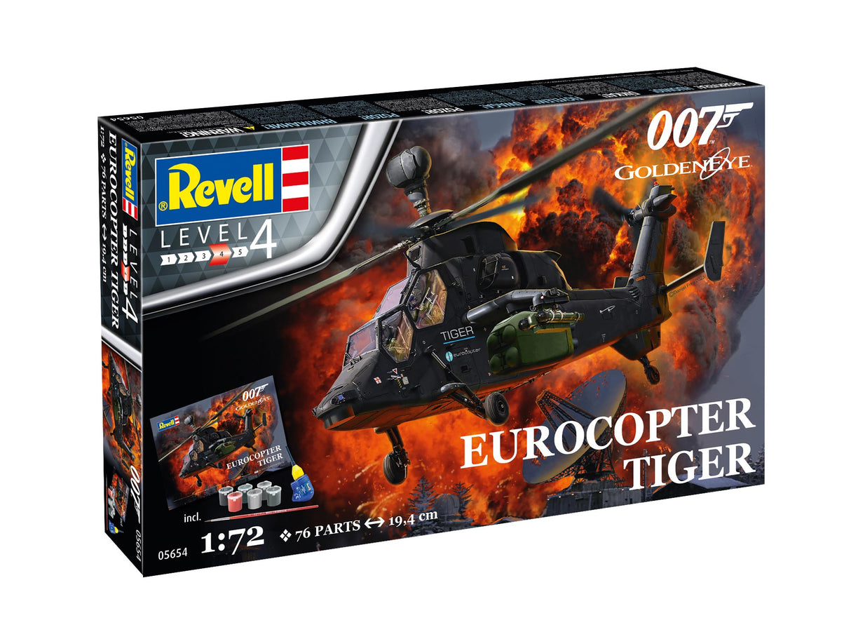 Revell 1/72 James Bond Eurocopter Tiger Gift Set 05654