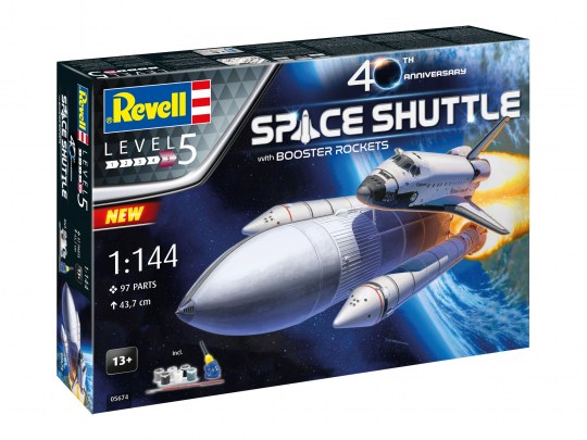 Revell 1/144 Space Shuttle & Boosters 40th Anniversary (Gift Set) 05674