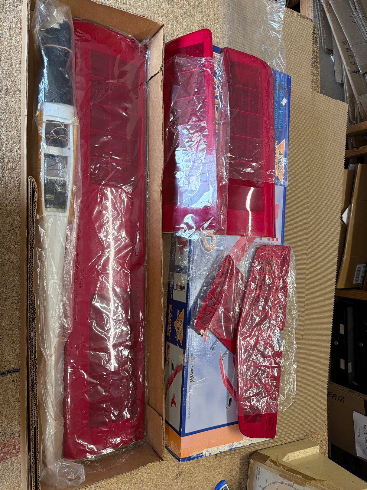 Irvine Early Bird Electric Glider AFTF 71 Inch Second hand Boxed with esc And servos