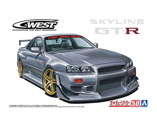 Aoshima  1/24NISSAN C-WEST BNR34 SKYLINE GT-R 2002 Kit 06990