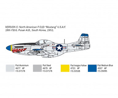 Italeri 1/72 F-51D MUSTANG Kit 086
