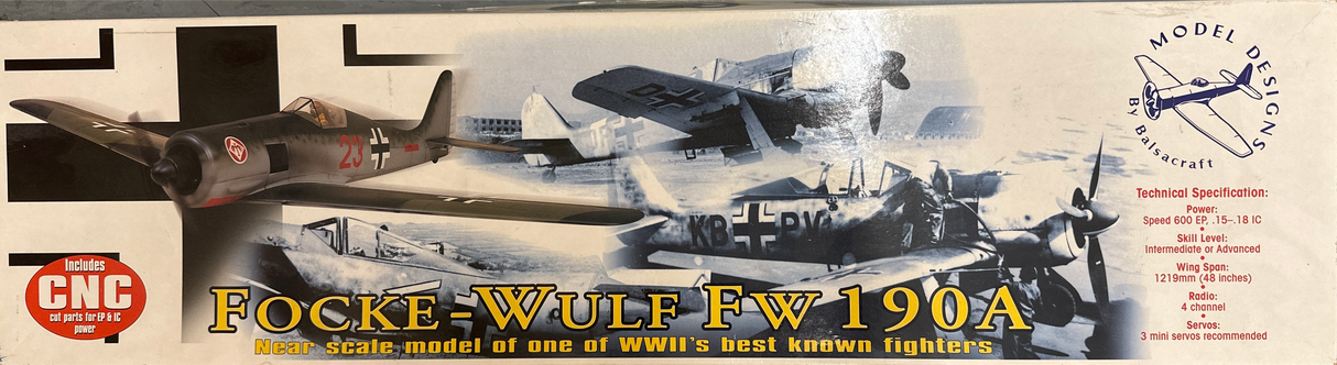 Ripmax Balsacraft Gocke-wulf FW190A