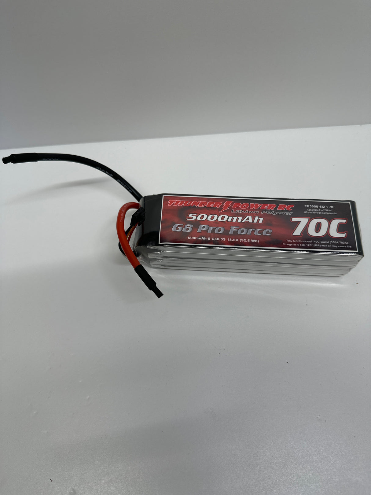 Thunder Power Lipo 18.5v 5 cell 3850mah 70C