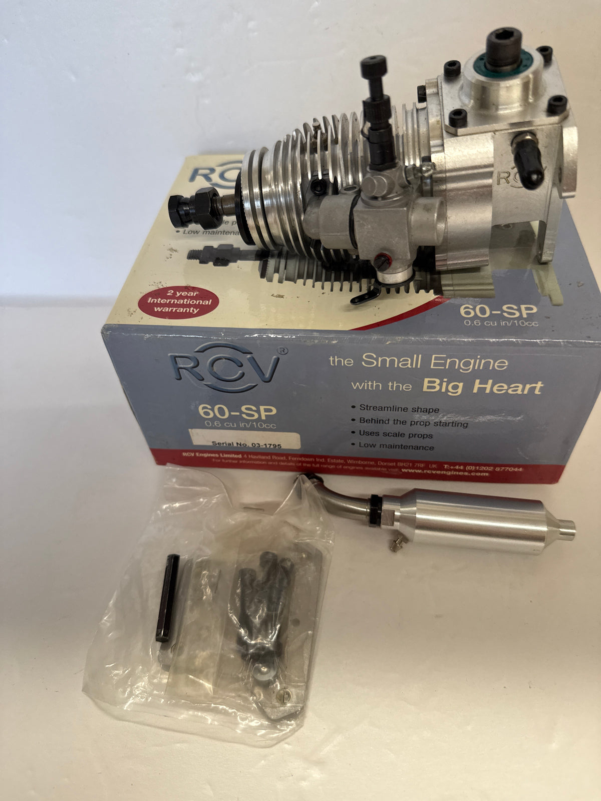 RCV 60-SP Four Stroke Glow Engine - Second Hand