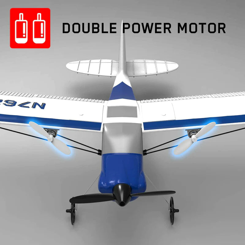 VOLANTEX RC Sport Cub 2channels Beginners RC Plane Gyro Stabilizer Easy Fly Remote Control Airplane 2 pcs Batteries