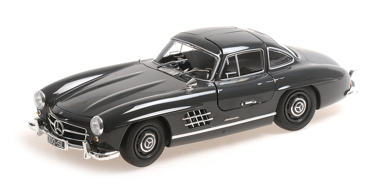 Minichamps Die Cast Collectables - 1:18 1955 Mercedes-Benz 300 Sl (W198) - Dark Grey