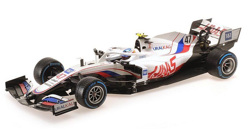 Minichamps Die Cast Collectables - 1:18 Uralkali Haas F1 Team VF-21 - Mick Schumacher - Belgium GP 2021