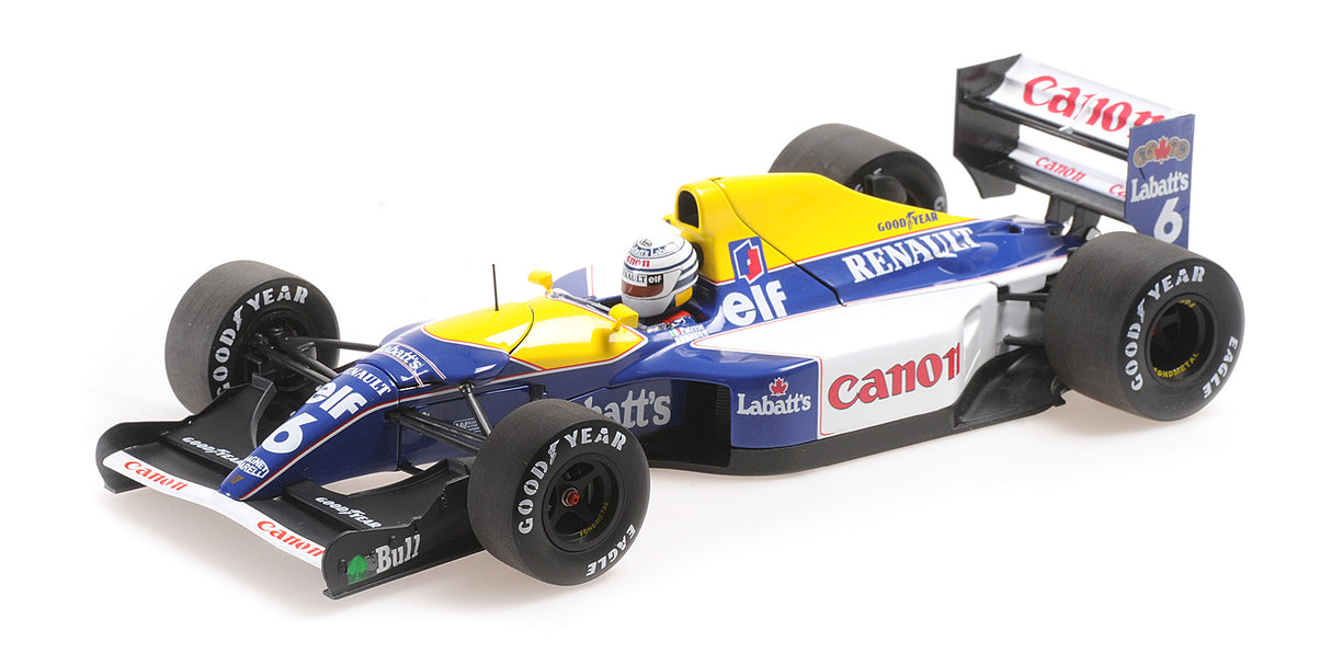 Minichamps Die Cast Collectables - 1:18 Williams Renault FW14B - Ricardo Patrese - 1992