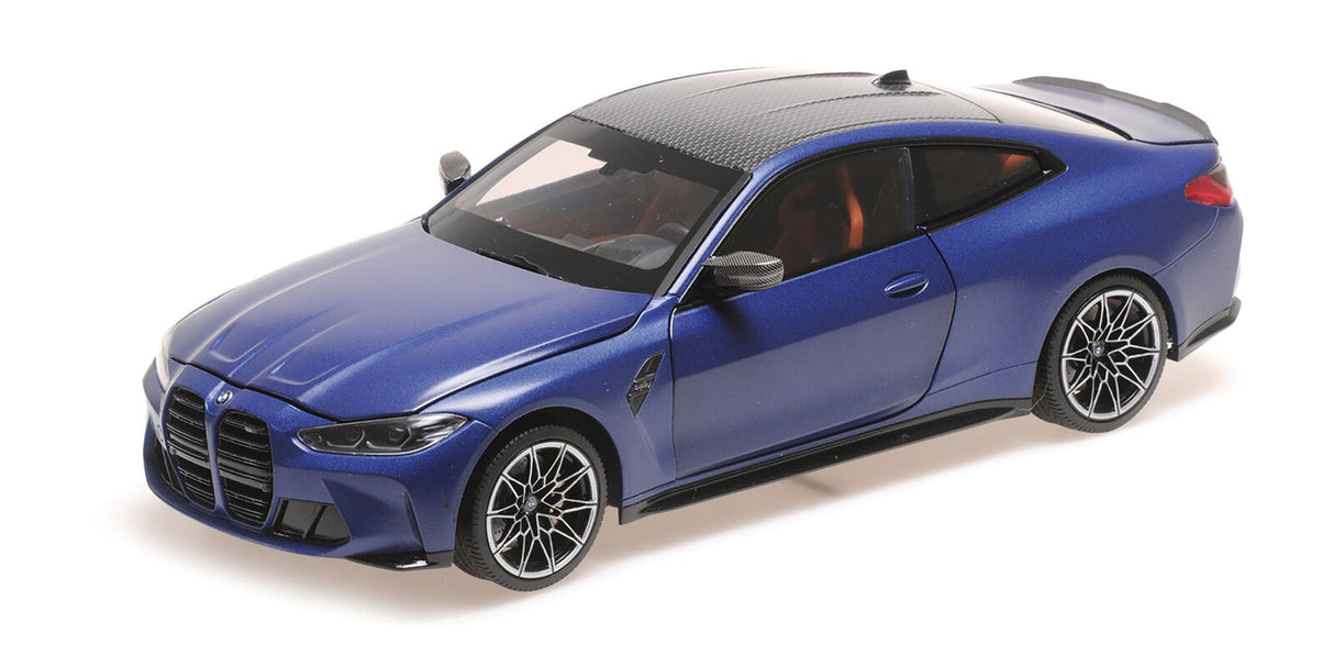 Minichamps Die Cast Collectables - 1:18 2020 BMW M4 - Blue Metallic