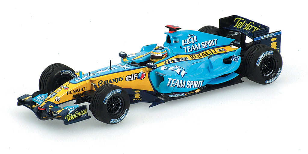 Minichamps Die Cast Collectables - 1:18 Renault F1 Team R26 - Fernando Alonso - Brazil GP 2006 - World Champion