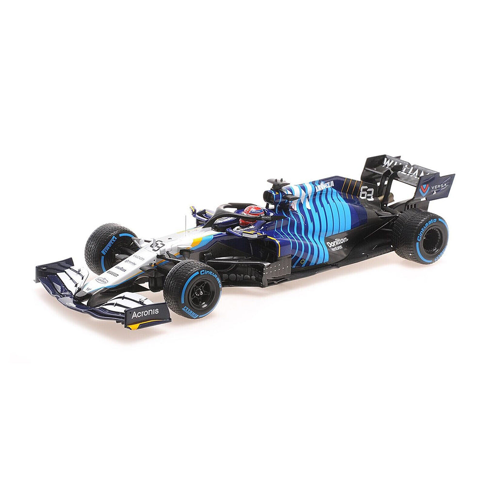 Minichamps Die Cast Collectables - 1:18 1:18 Williams Racing Mercedes FW43B - George Russell - 2nd Belgian GP 2021