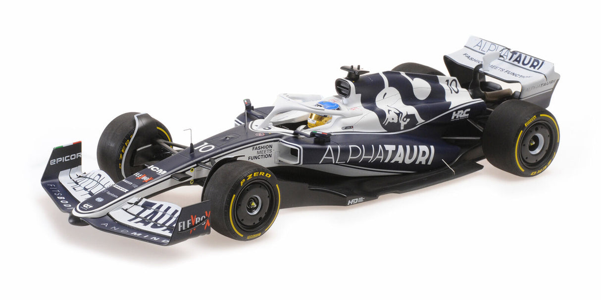 Minichamps Die Cast Collectables - 1:18 Scuderia Alphatauri AT03 - Pierre Gasly - Bahrain GP 2022