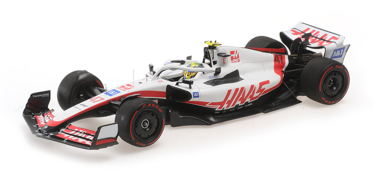 Minichamps Die Cast Collectables - 1:18 Haas F1 Team VF-22 - Mick Schumacher - Bahrain GP 2022