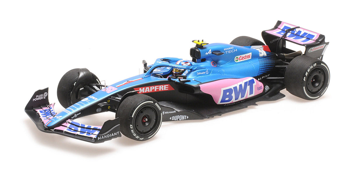 Minichamps Die Cast Collectables - 1:18 BWT Alpine F1 Team A522 - Esteban Ocon - Australian GP 2022