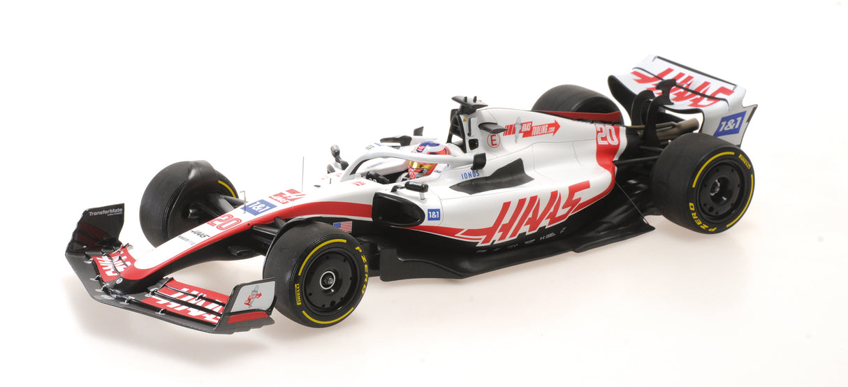 Minichamps Die Cast Collectables - 1:18 Haas F1 Team VF-22 - Kevin Magnussen - British GP 2022