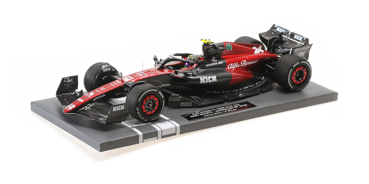 Minichamps Die Cast Collectables - 1:18 Alfa Romeo F1 Team Stake C43 - Guanyu Zhou - 2023
