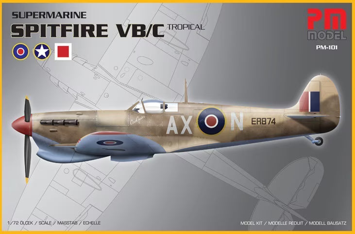 PM Model 1/72 Supermarine Spitfire VB/C Tropical PM101