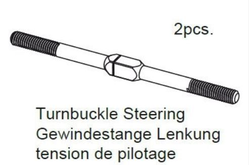 Ansmann Turmbuckles 55mm long m3 Mad Rat and Macnum(Box2) #125000518 (box2)