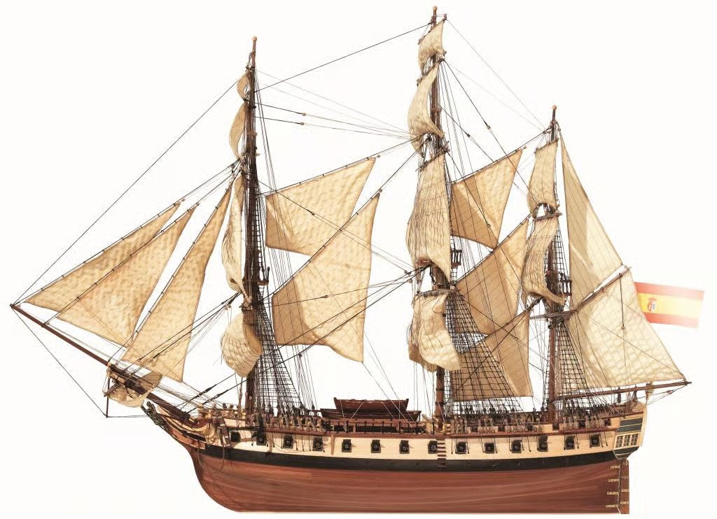 OcCre 1/85 Diana Wooden Boat Kit OC14001