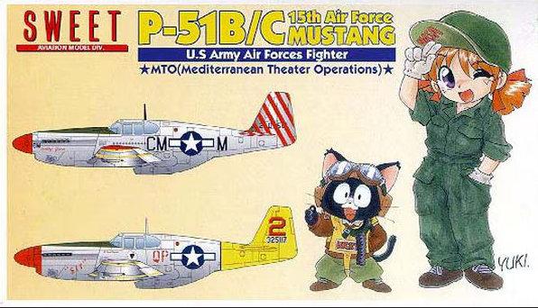 Sweet Aviation Model Division 1/144 P-51 B/C 15th Air Force Mustang 14118
