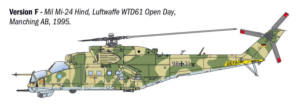 Italerai 1/72 Mil Mi-24P / Mil Mi-35P Helicopter Kit 1432