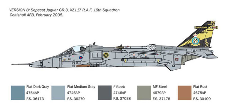 Italeri 1/72 Jaguar GR.1/GR.3 RAF
