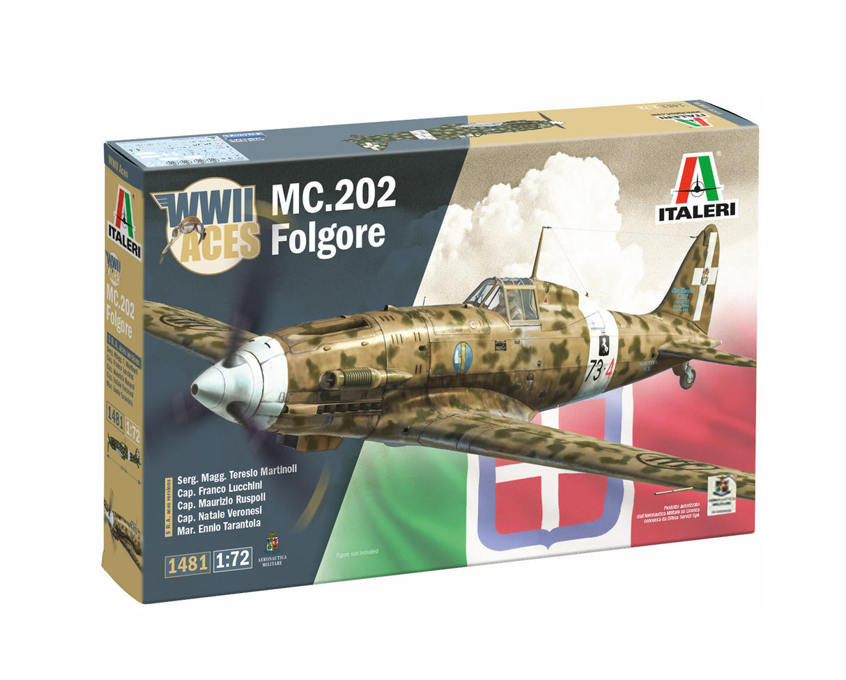 Italerai 1/72 MC.202 Folgore Aces Kit 1481