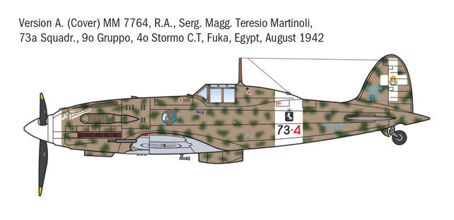 Italerai 1/72 MC.202 Folgore Aces Kit 1481
