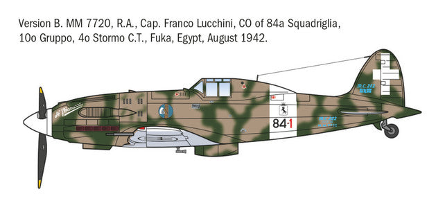 Italerai 1/72 MC.202 Folgore Aces Kit 1481