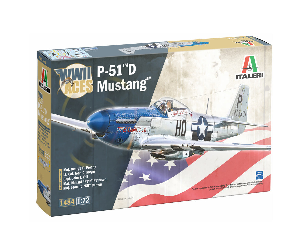 ITALERI 1/72 P-51D Mustang Aces 1484