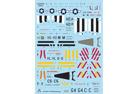Italerai 1/72 P-51D Mustang Aces kit 1484