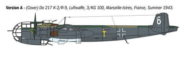 Italerai 1/72 Dornier Do 217 K-1/K-2 with Fritz X Guided Bombs Kit 1488