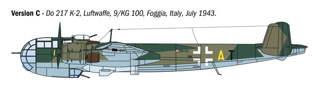 Italerai 1/72 Dornier Do 217 K-1/K-2 with Fritz X Guided Bombs Kit 1488