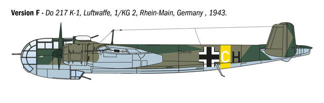 Italerai 1/72 Dornier Do 217 K-1/K-2 with Fritz X Guided Bombs Kit 1488