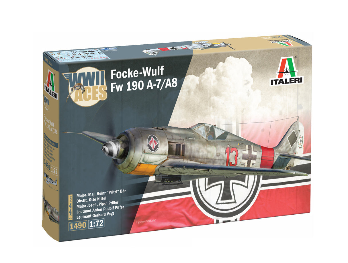 ITALERI 1/72 Focke-Wulf Fw 190 A-8/F Aces 1490