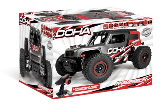 Maverick RC Maverick Doha 1/20 4WD Electric Truck - Red