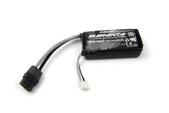 Maverick RC Element 7.4V 1600mAh LiPo Battery Pack (XT-60)- Suits the QBit