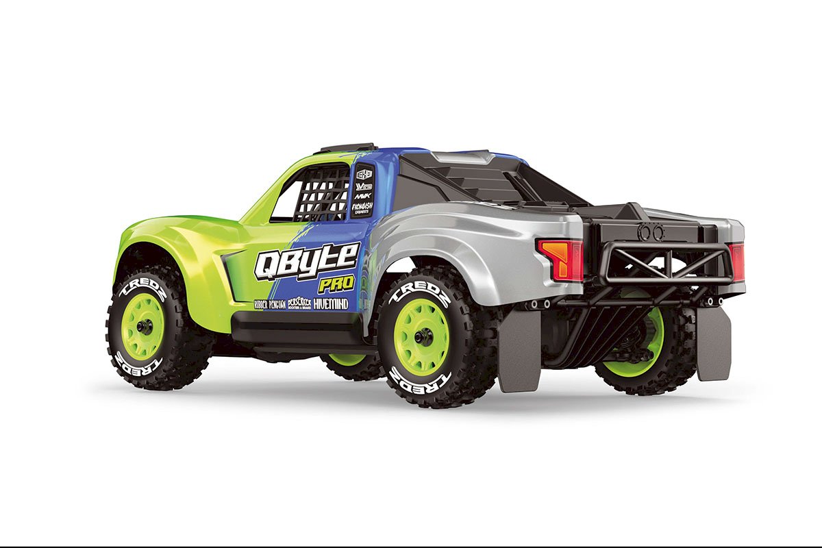 Maverick RC QByte SC Pro 1/12th SC Truck - Fluoro Green