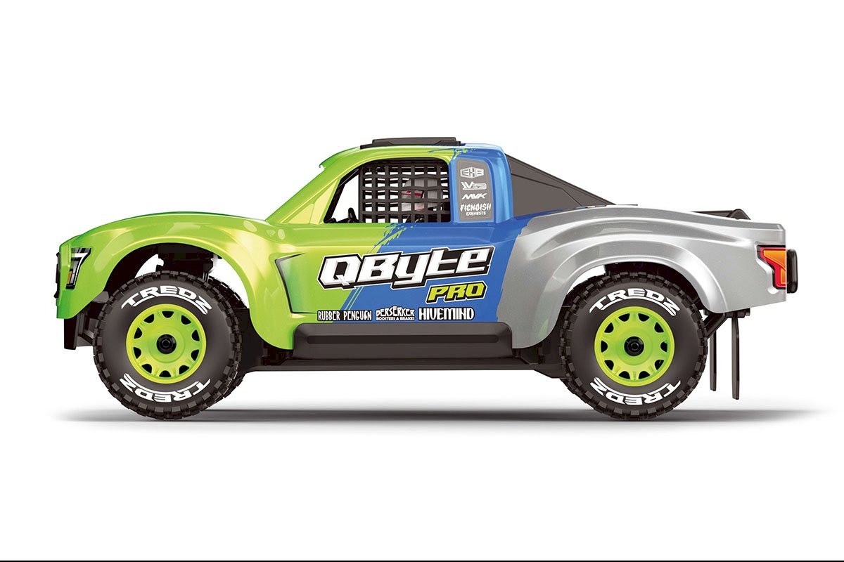 Maverick RC QByte SC Pro 1/12th SC Truck - Fluoro Green