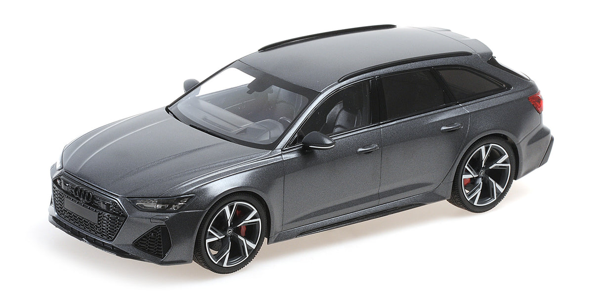 Minichamps Die Cast Collectables - 1:18 2019 Audi RS6 Avant - Matt Grey