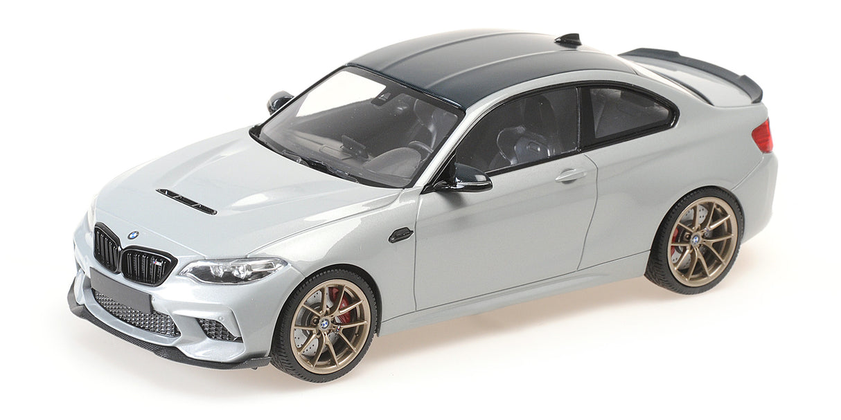 Minichamps Die Cast Collectables - 1:18 2020 BMW M2 CS - Silver Metallic With Gold Wheels