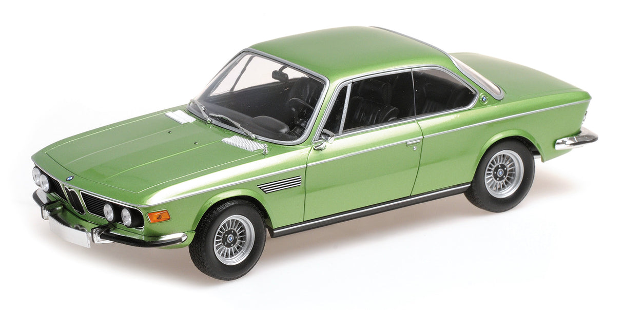 Minichamps Die Cast Collectables - 1:18 1971 BMW 3.0 CSI - Green Metallic