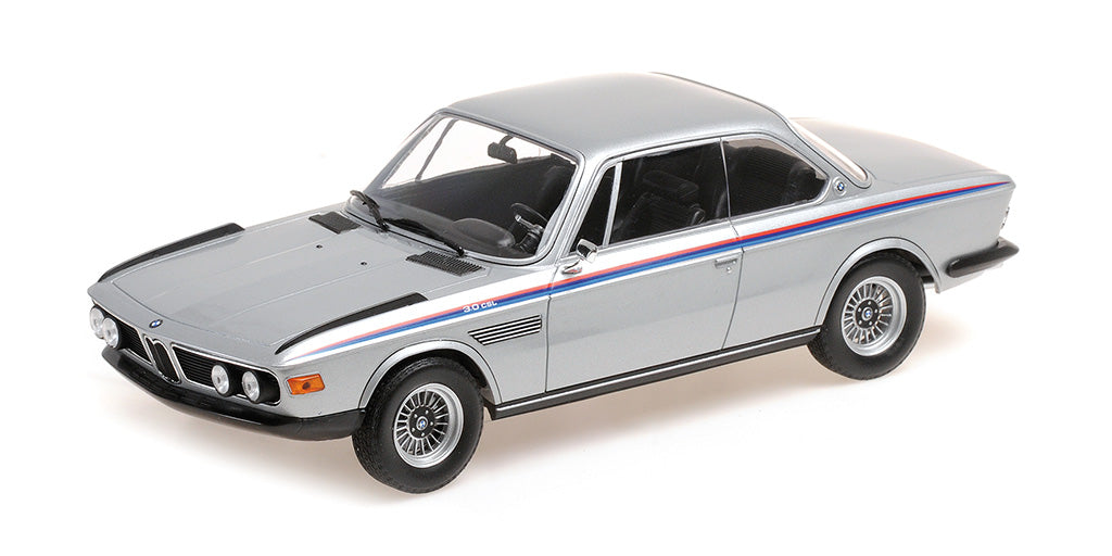 Minichamps Die Cast Collectables - 1:18 1973 BMW 3 0 CSL - Silver