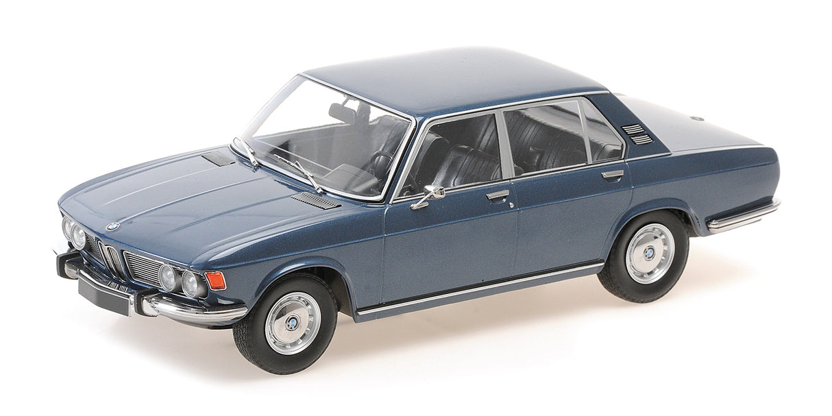 Minichamps Die Cast Collectables - 1:18 1968 BMW 2500 - Blue Metallic