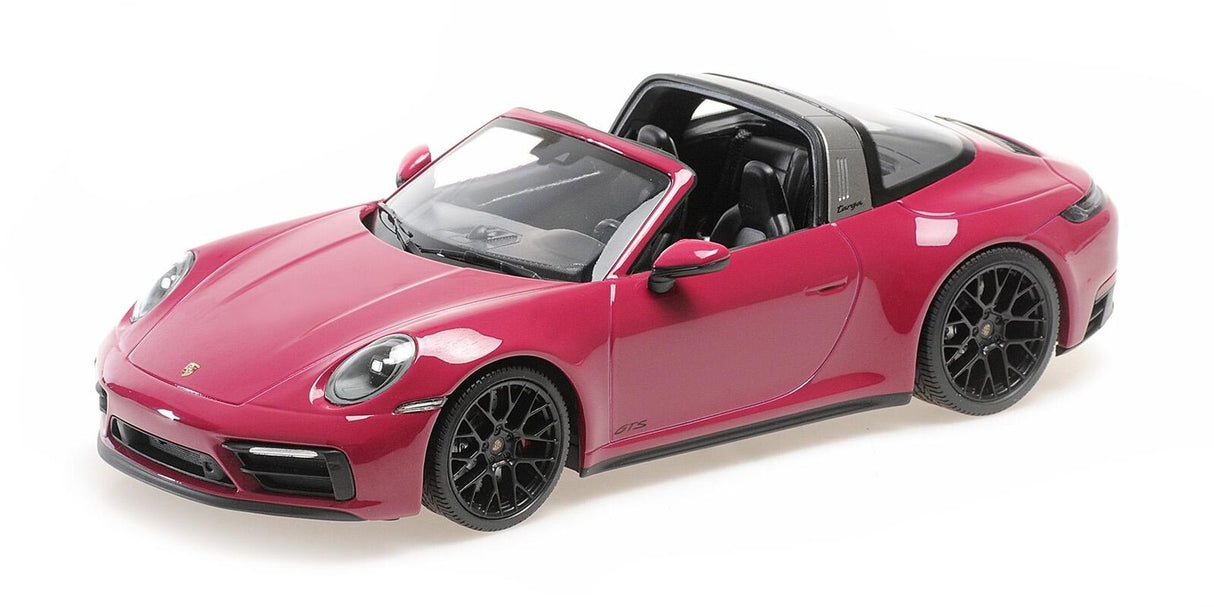 Minichamps Die Cast Collectables - 1:18 2021 Porsche 911 (992) Targa 4 GTS - Rubystar