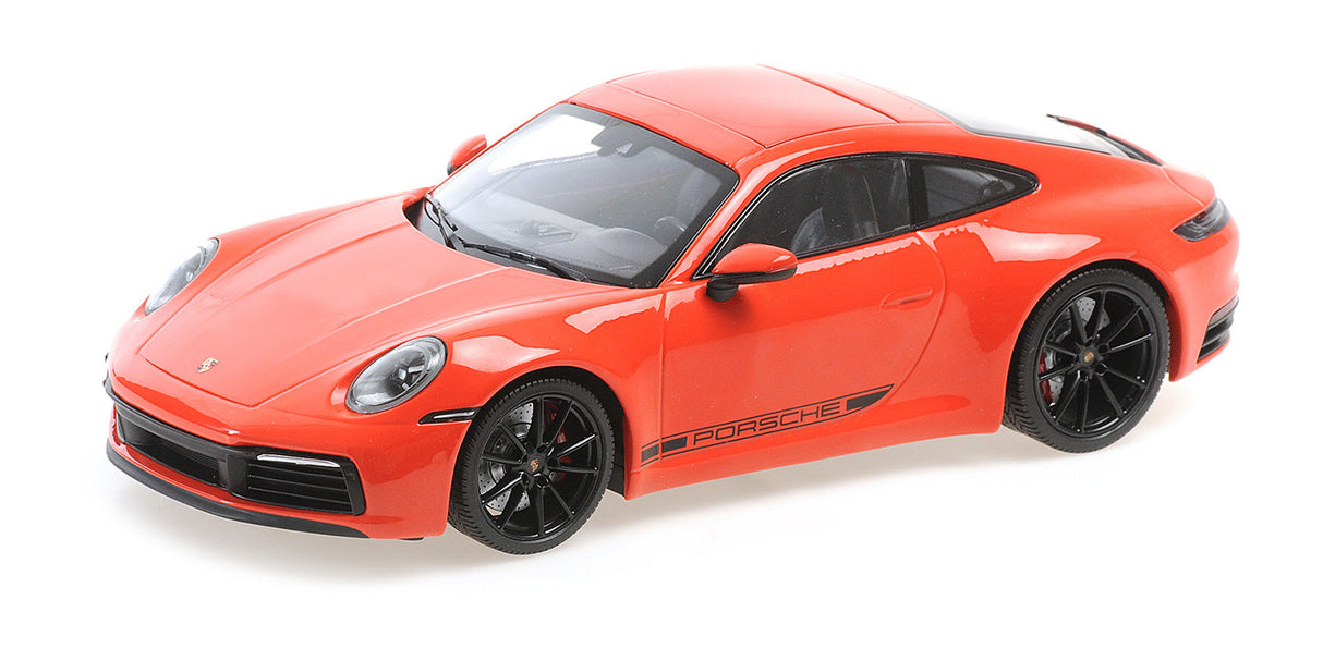 Minichamps Die Cast Collectables - 1:18 2019 Porsche 911 Carrera 4S - Orange